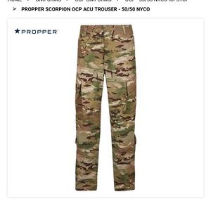 NIP Propper 50/50 ACU OCP Trousers NYCORp Scorpion Med reg NEW US Army Military